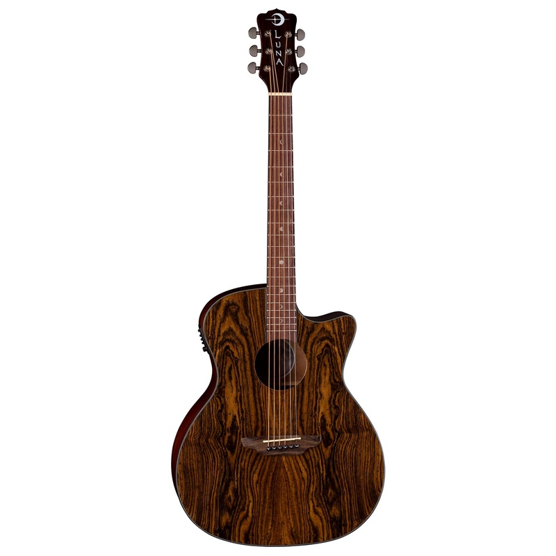 Luna GYPSY EXOTIC Caidie Acoustic/Electric Guitar (Gloss Natural)