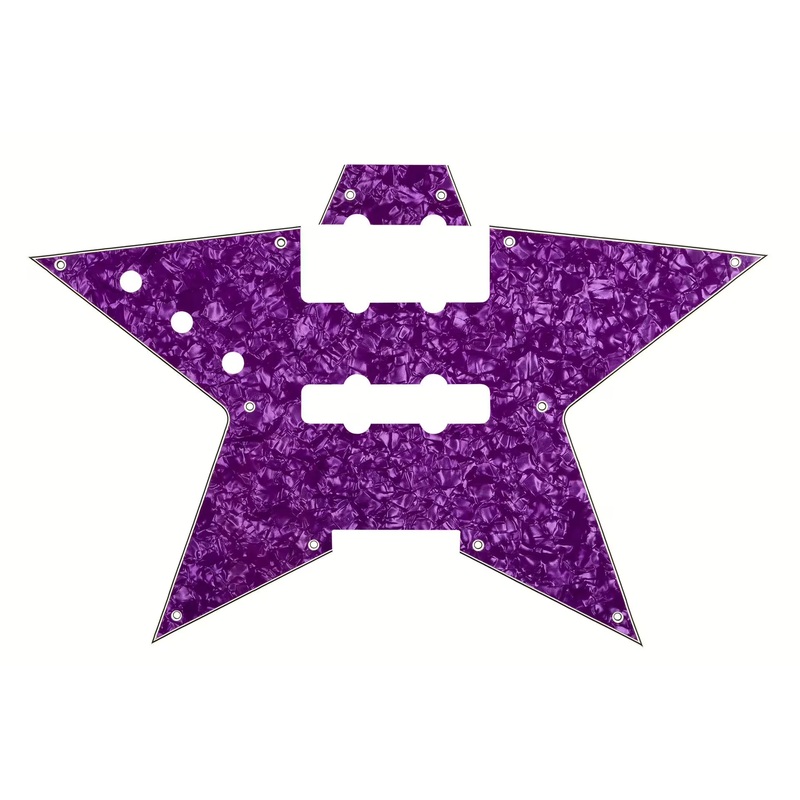 Warwick Pickguard for RockBass Artist Line Bootsy Collins Space Bass (Purple)