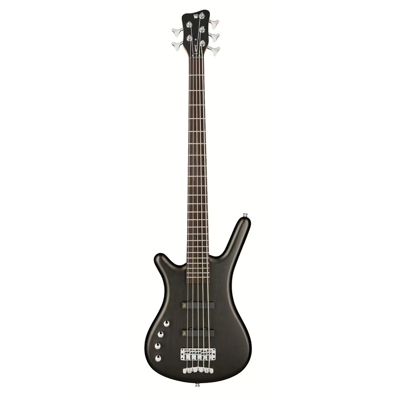 Warwick RockBass CORVETTE BASIC Left-Handed 5-String Electric Bass Guitar (Nirvana Black Transparent Satin)