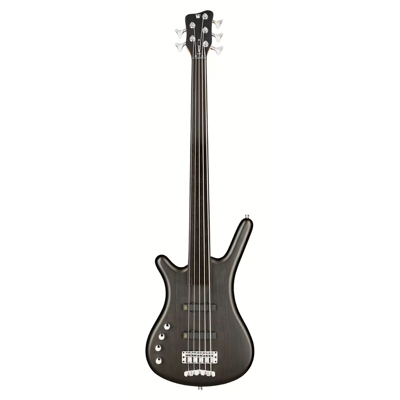 Warwick RockBass CORVETTE BASIC Left-Handed 5-String Fretless Electric Bass Guitar (Nirvana Black Transparent Satin)