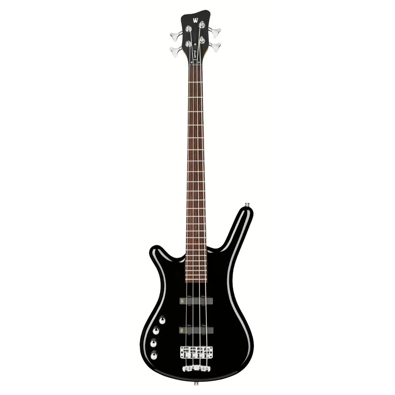 Warwick RockBass CORVETTE BASIC Left-Handed Short Scale Electric Bass Guitar (Solid Black High Polish)