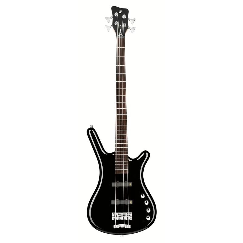 Warwick RockBass CORVETTE BASIC Medium Scale Electric Bass Guitar (Solid Black High Polish)