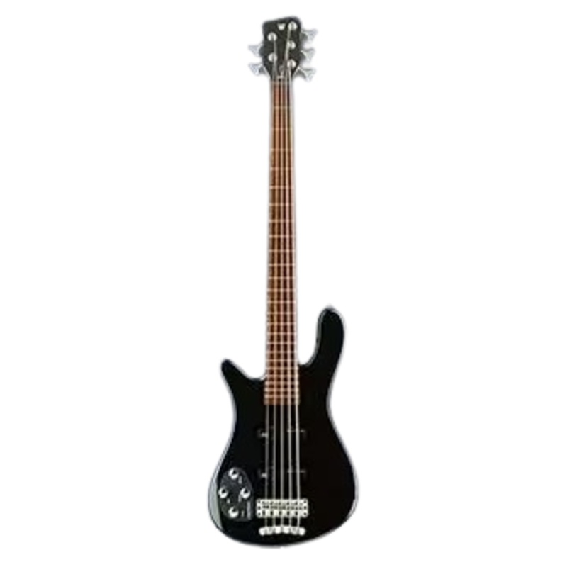 Warwick RockBass STREAMER LX Left-Handed 5-String Electric Bass Guitar (Solid Black High Polish)