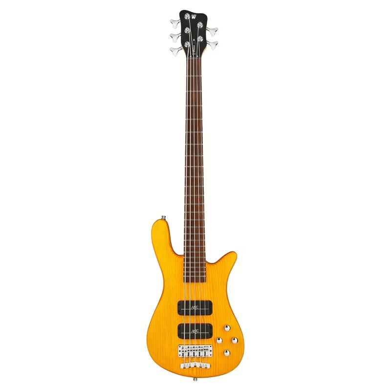 Warwick RockBass STREAMER STANDARD 5-String Electric Bass Guitar (Honey Violin Transparent Satin)