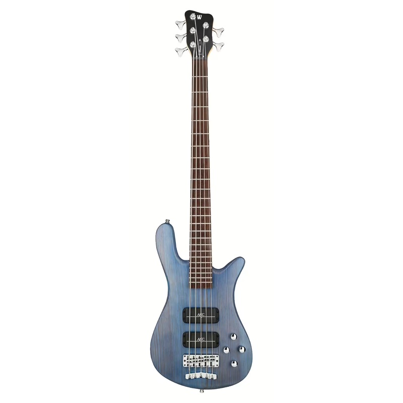 Warwick RockBass STREAMER STANDARD 5-String Electric Bass Guitar (Ocean Blue Transparent Satin)