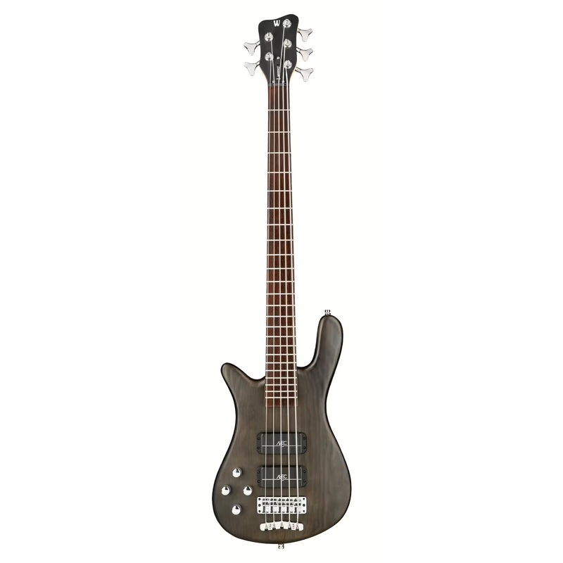 Warwick RockBass STREAMER STANDARD Left-Handed 5-String Electric Bass Guitar (Nirvana Black Transparent Satin)