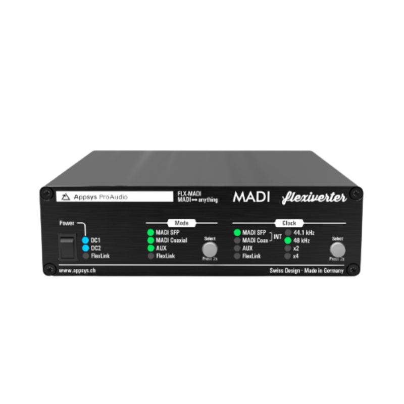 Appsys ProAudio FLX-MADI Flexiverter MADI 128×128 Channel Format Converter for MADI Optical and Coaxial