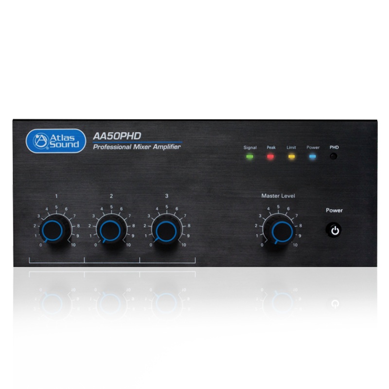 AtlasIED AA50PHD 3-Input 50W Mixer/Amplifier (70V/8ohm)