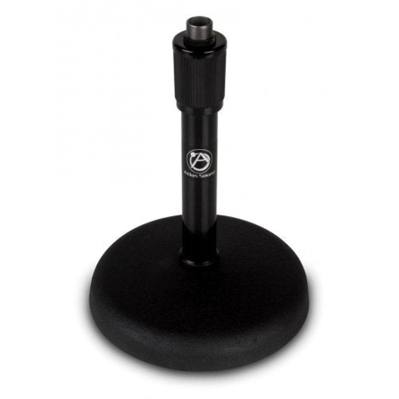 AtlasIED DS7E Adjustable Height Desktop Mic Stand – 8″ to 13″