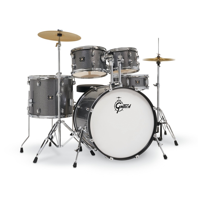 Gretsch Drums RGE625 Renegade 5-Piece Drum Set (Grey Sparkle)