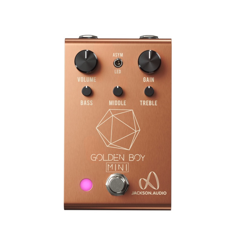 Jackson Audio GOLDEN-BOY-MINI Compact Overdrive Pedal (Rose Gold With Cream Text)