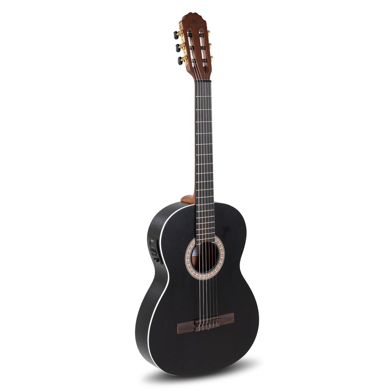 Manuel Rodriguez CABALLERO Principio 4/4 Solid Spruce Acoustic / Electric Guitar (Black)