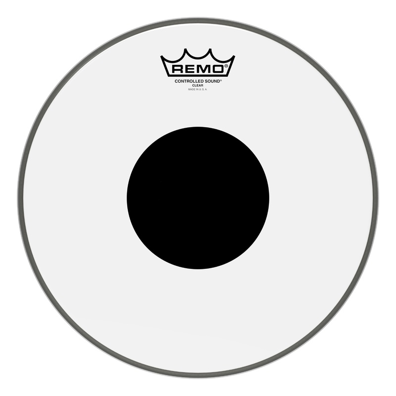 Remo CS-0312-10 Controlled Sound Clear Drum Head With Black Dot – 12″
