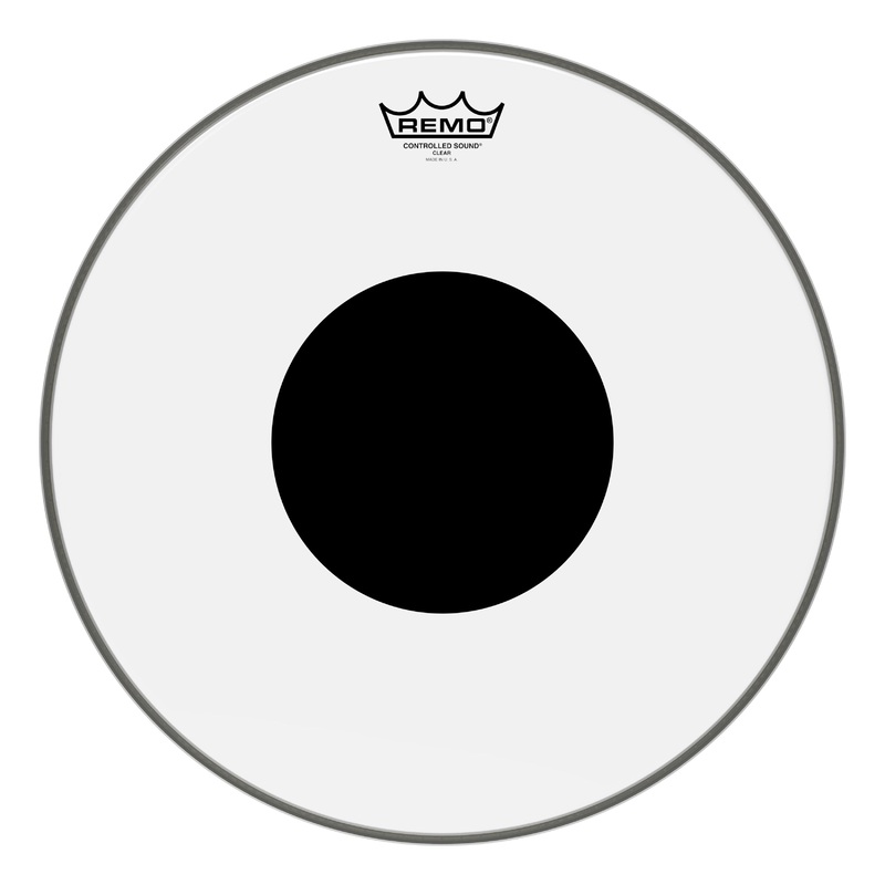 Remo CS-0316-10 Drumhead Controlled Sound Clear Batter With Black Dot – 16″