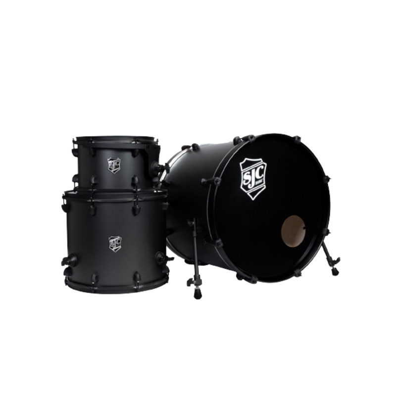 SJC Drums PFK322FBGGW Pathfinder Series 3-piece Shell Pack (Galaxy Grey Black)