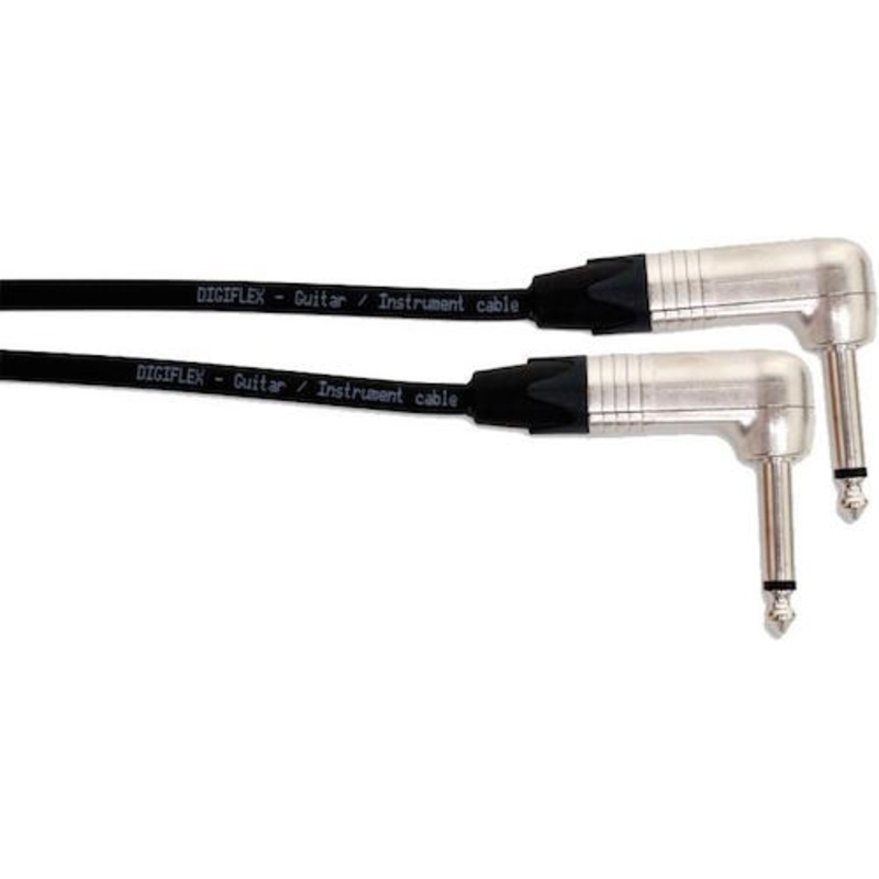 Digiflex NGG-0.5 1/4″ to 1/4″ Right Angle Tour Series Instrument Cable – 6″