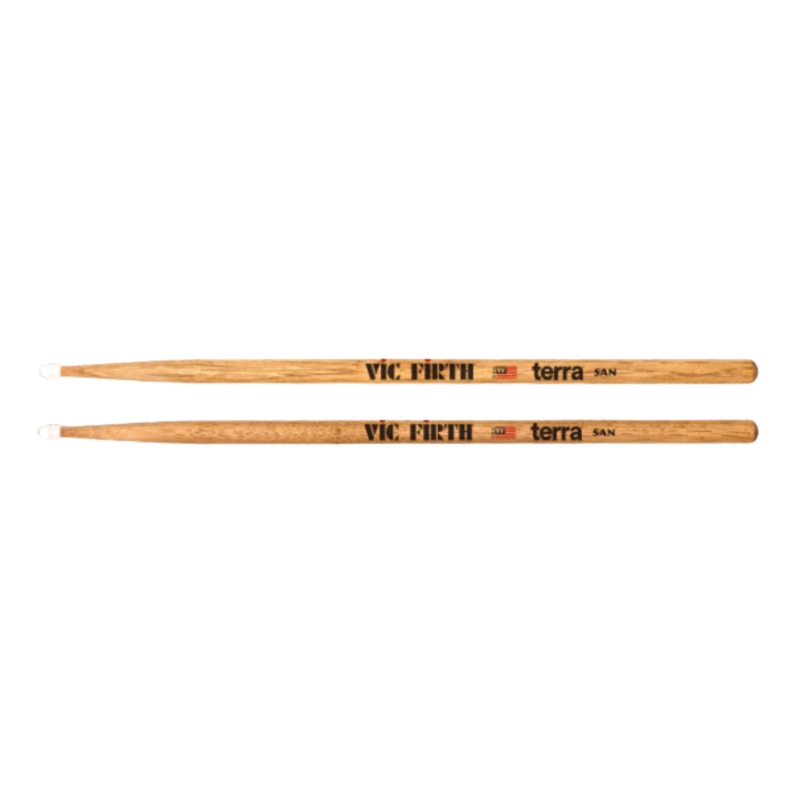 Vic Firth 5ATN American Classic Terra Series Drumsticks – Nylon Tip (5A)