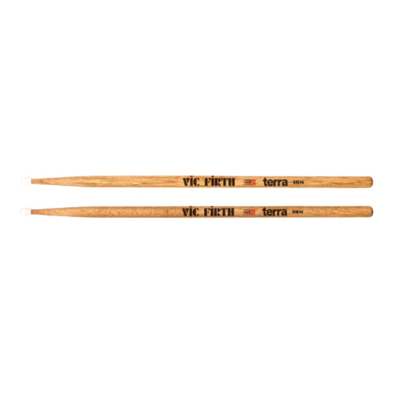 Vic Firth 5BTN American Classic Terra Series Drumsticks – Nylon Tip (5B)