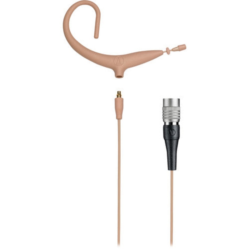Audio-Technica BP893xCW-TH Omnidirectional Earset and Detachable Cable w/ cW Connector – Beige