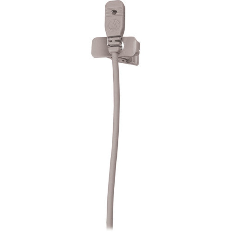 Audio-Technica MT830cH-TH Omnidirectional Lavalier Microphone for Wireless – Theater-Beige, Hirose 4-Pin cH-Style Connector