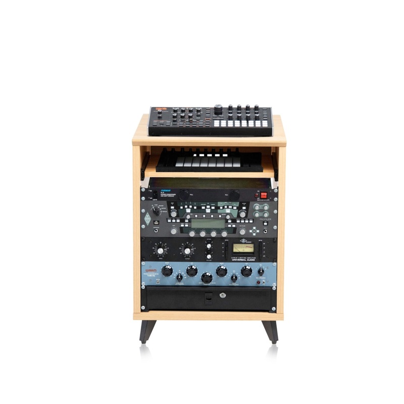 Gator Frameworks GFW-ELITEDESKRK-MPL Elite Series Furniture Desk Rack – 10U, Natural Maple
