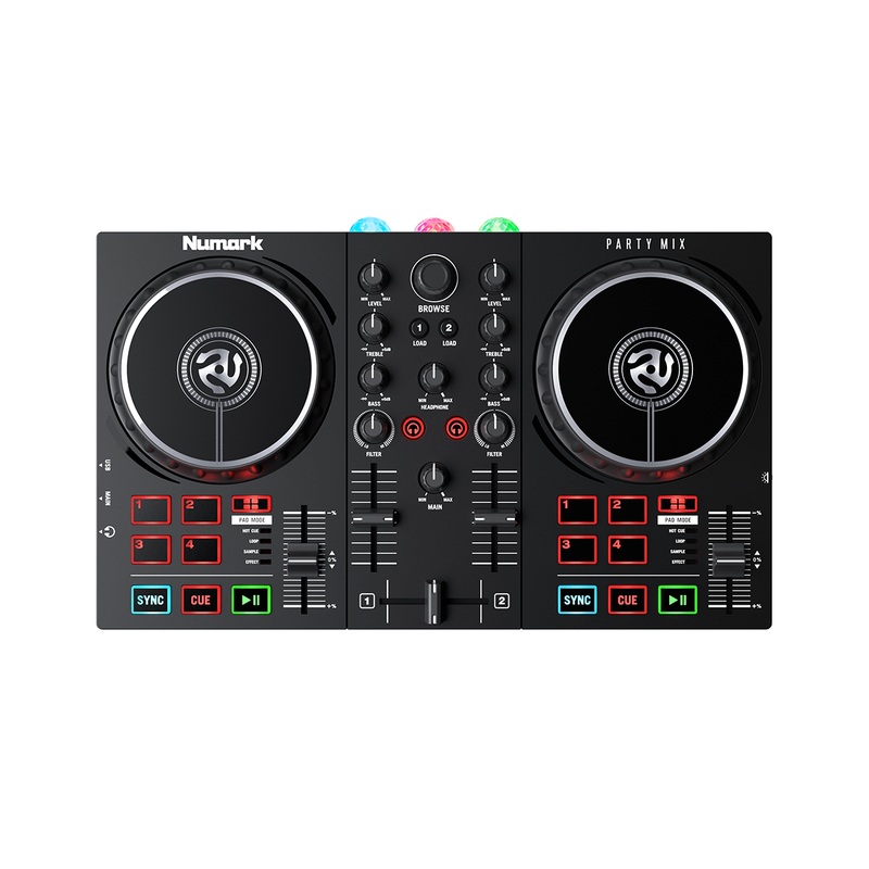 Numark PARTY MIX II DJ Controller w/ Built-In Light Show