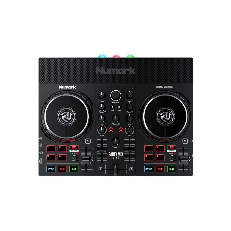Numark PARTY MIX LIVE DJ Controller w/ Built-In Light Show & Speaker