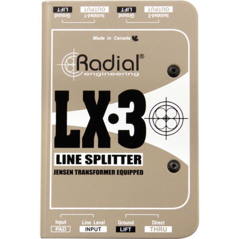 Radial Engineering LX3 Passive Line Splitter & Attenuator