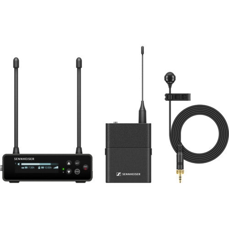 Sennheiser EW-DP ME 4 SET Camera-Mount Digital Wireless Cardioid Lavalier Mic System (R4-9: 552 to 607 MHz)