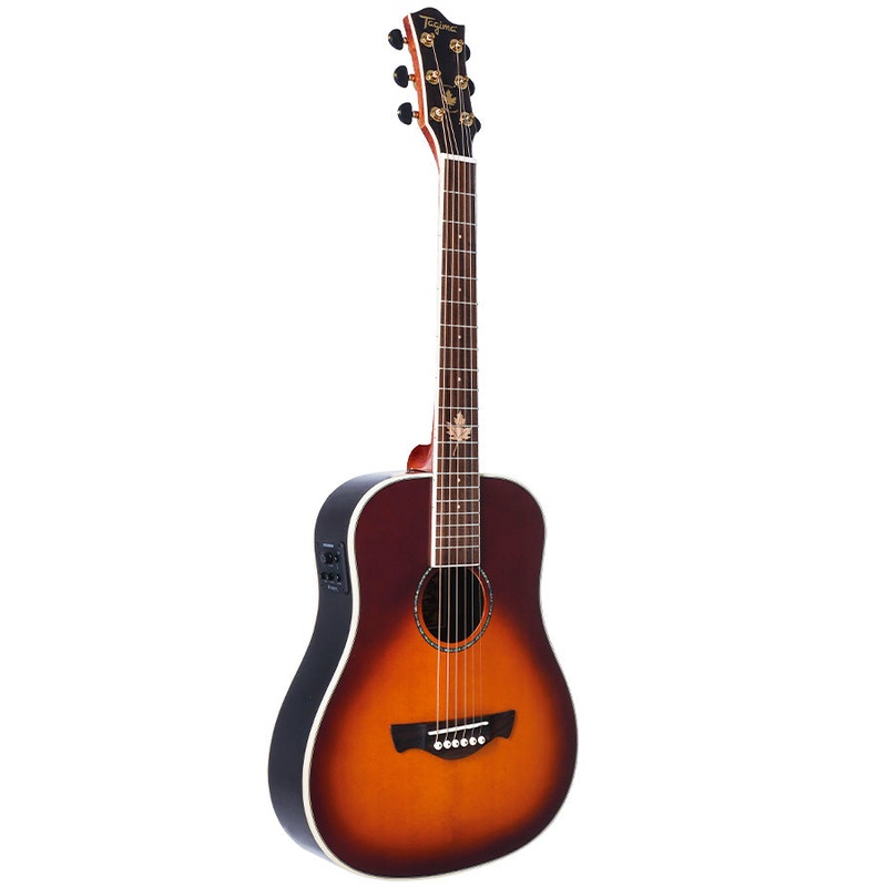 Tagima FERNIE Steel Baby Non-Cutaway Acoustic Guitar (Gloss Cherry Burst)