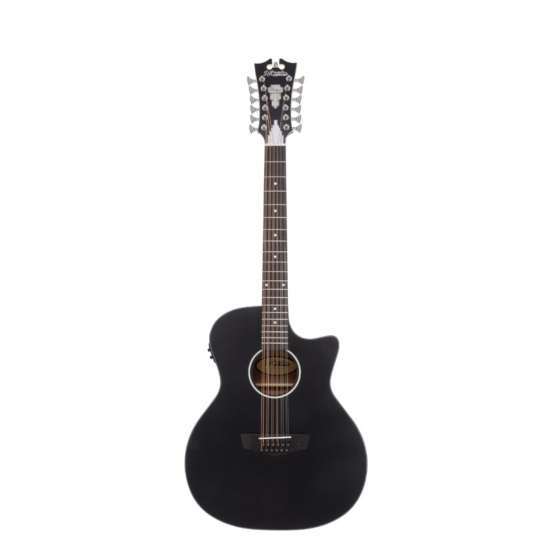 D’Angelico FULTON GRAND AUDITORIUM 12 String Acoustic Electric Guitar (Matte Black)