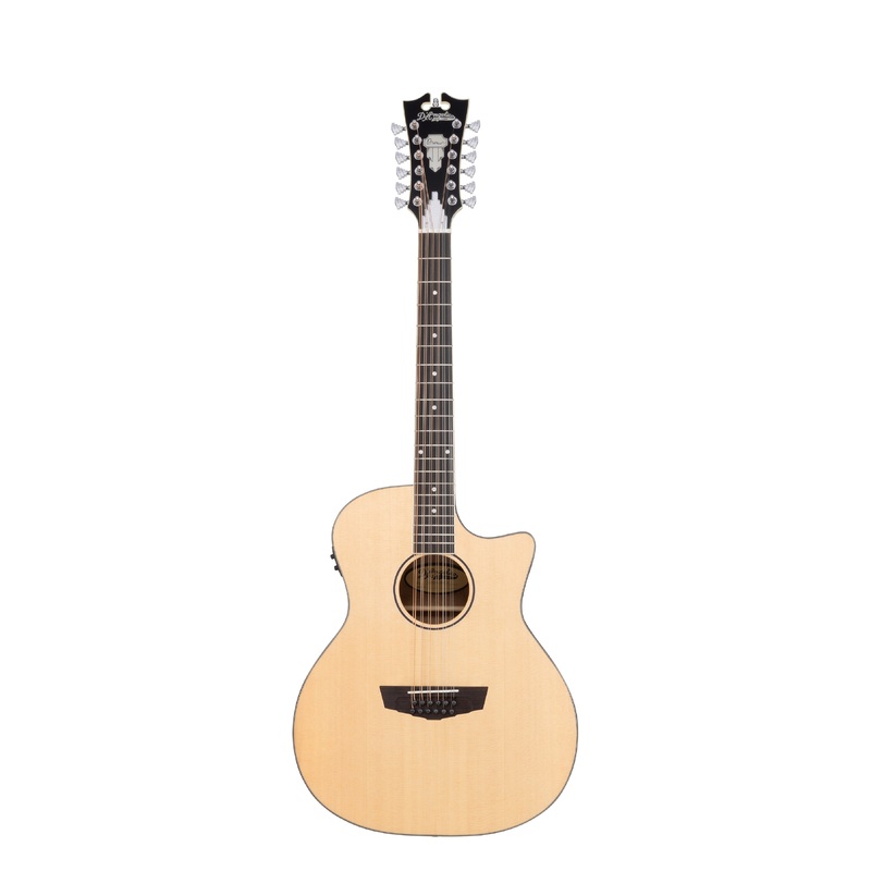 D’Angelico FULTON GRAND AUDITORIUM 12 String Acoustic Electric Guitar (Natural)