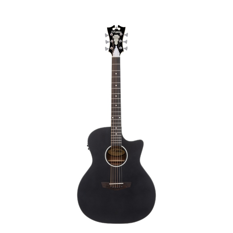 D’Angelico GRAMERCY LS GRAND AUDITORIUM Acoustic Electric Guitar (Matte Black)