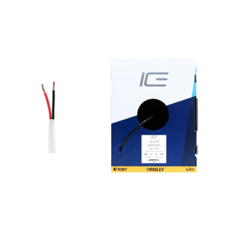 Ice Cable 12-2FX/BOX/WHT 12-2 Direct Burial Cable – 500ft Box (White)