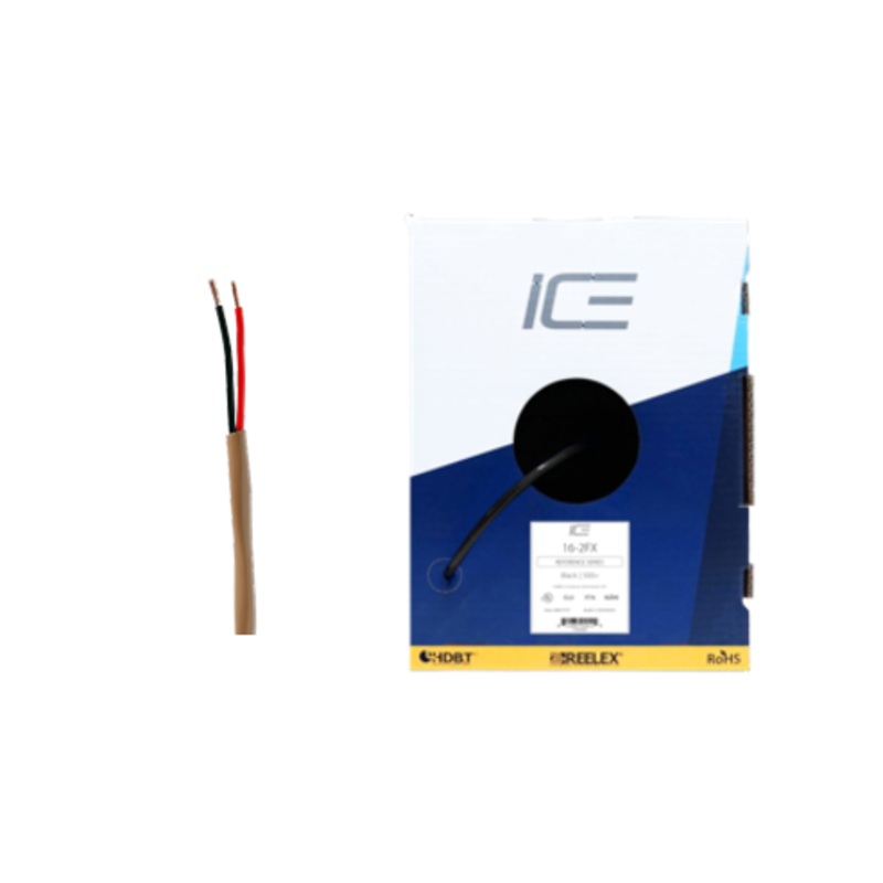 Ice Cable 16-2FX/BOX/COF 14-2 Direct Burial Cable – 500ft Box (Coffee)
