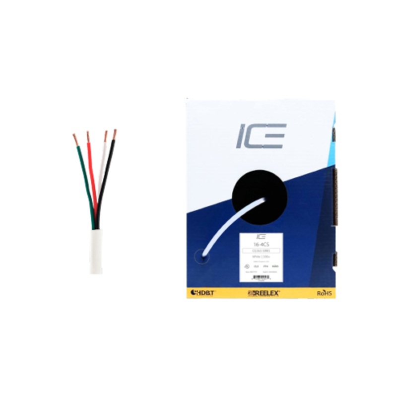 Ice Cable 16-4CS/BOX/WHT Reduced Thickness 16-4 Cable – 500ft (White)