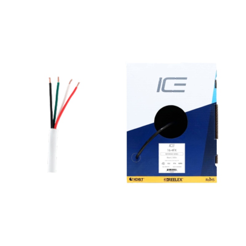 Ice Cable 16-4FX/BOX/WHT 16-4 Direct Burial Cable – 500ft Box (White)