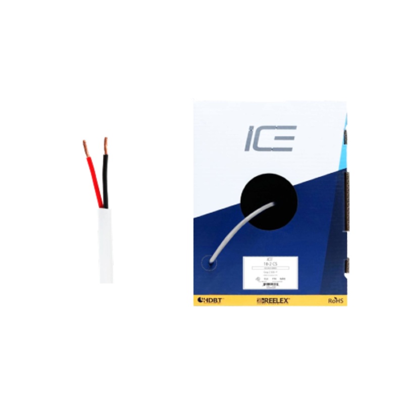 Ice Cable 18-2CS/BOX/WHT/1000 Reduced Thickness 18-2 Cable – 1000ft Box (White)