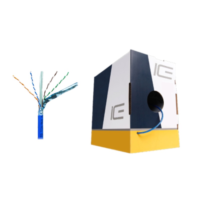 Ice Cable CAT6A/SD/BLU Slim 23awg Cat6a Cable – 1000ft Box (Blue)