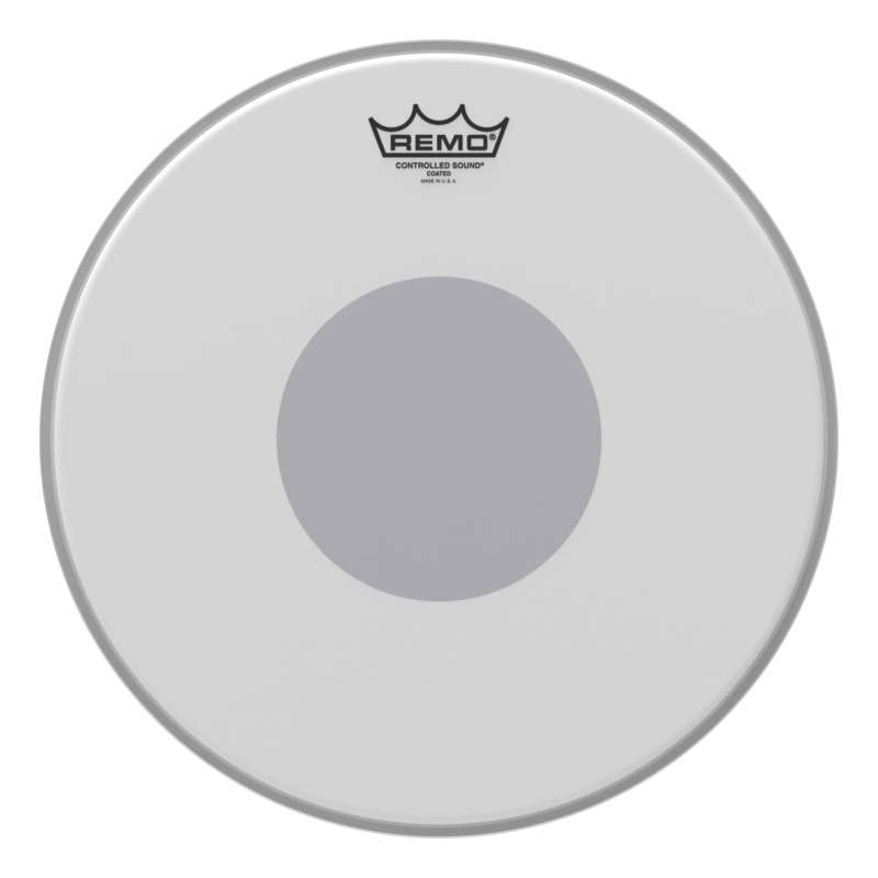 Remo CONTROLLED SOUND Coated Black Dot Drumhead (Bottom Black Dot) – 14″