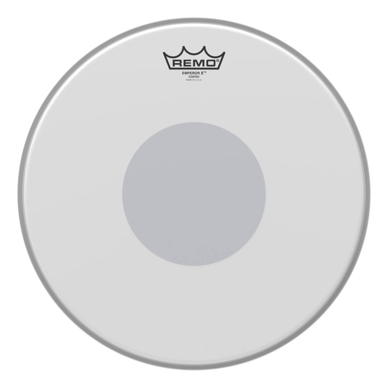 Remo EMPEROR X Coated Snare Drumhead (Bottom Black Dot) – 14″