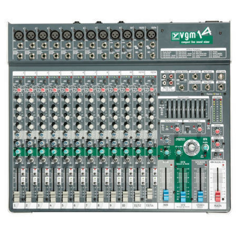 Yorkville VGM14 14 Channel Compact Desk Mixer (USED)