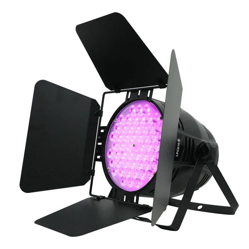 Betopper LPC010-B 5562lm PAR Light With Barndoor – 54x4w