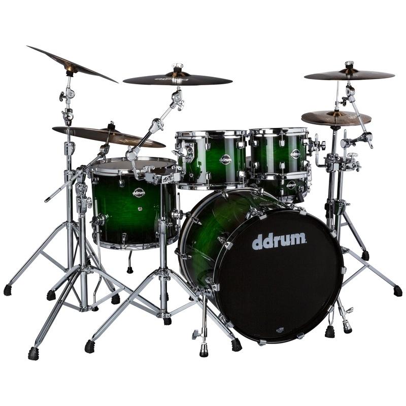 DDrum DOMINION Birch 5-Piece Shell Pack With Ash Veneer (Green Bust)
