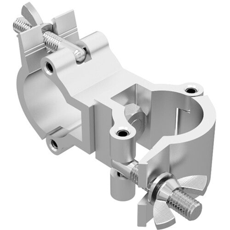 Global Truss F14-MINI-360-SWIVEL Wraparound Dual Clamp for F14 Truss – 3/4″