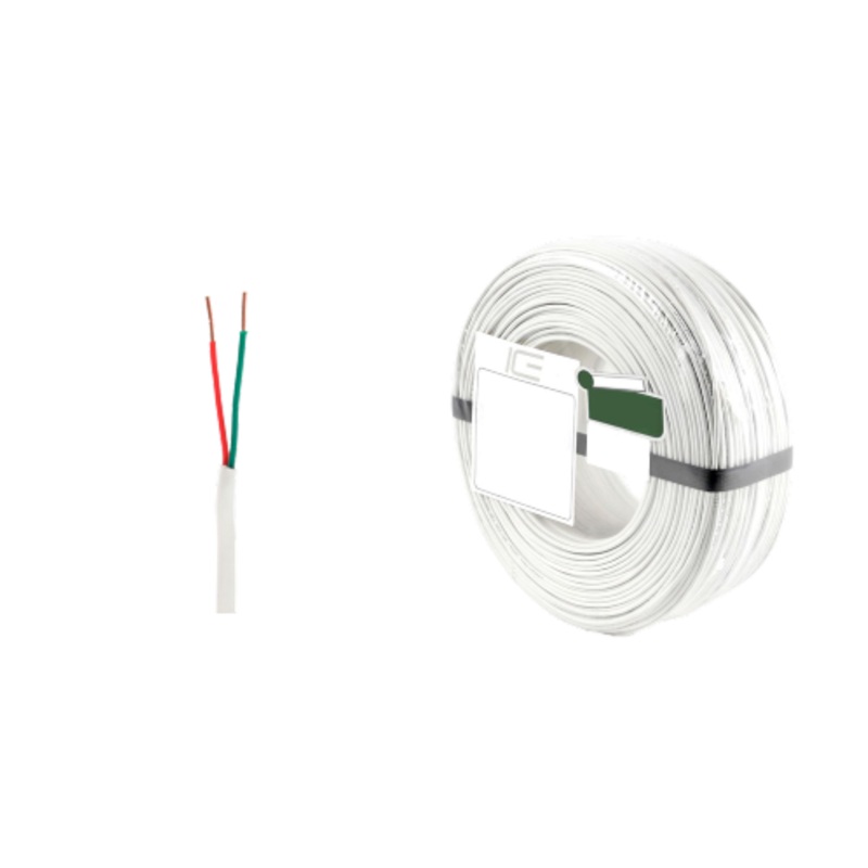 Ice cable 22-2/SOLID/SB/WHT/500 22-2 Solid Core Alarm Cable – 500ft Coil Pack (White)