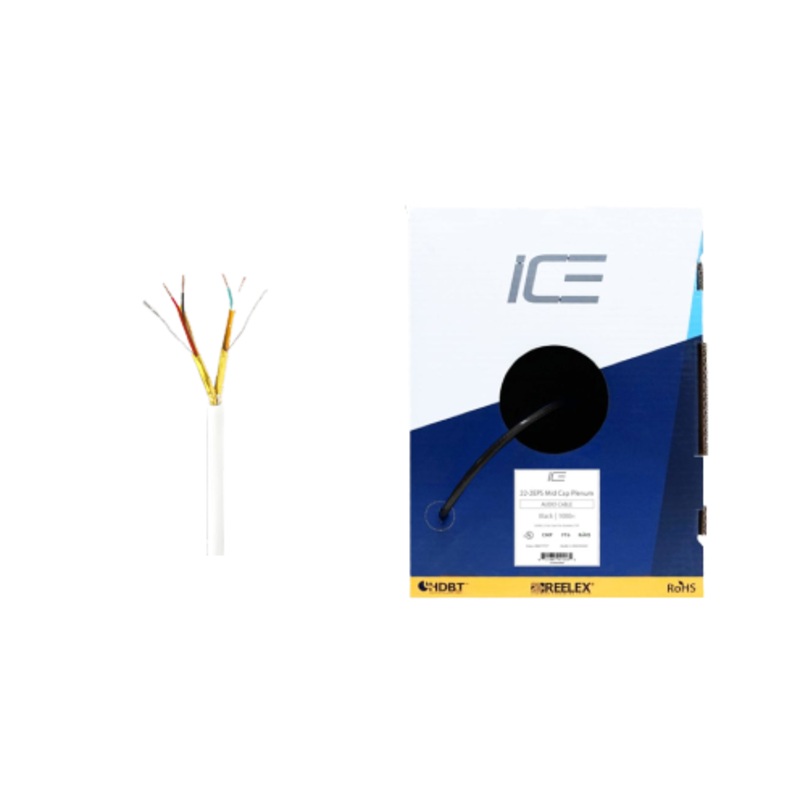 Ice Cable 22-2EPS/MC/P/WHT 22-2 EPS Mid Cap Cable – 1000ft Box (White)