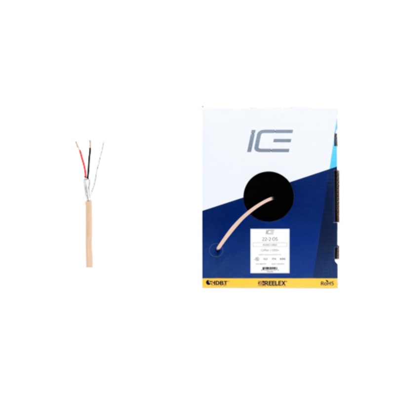 Ice Cable 22-2OS/BOX/COF 22-2 OS Mid Cap Cable – 1000ft Box (Coffee)