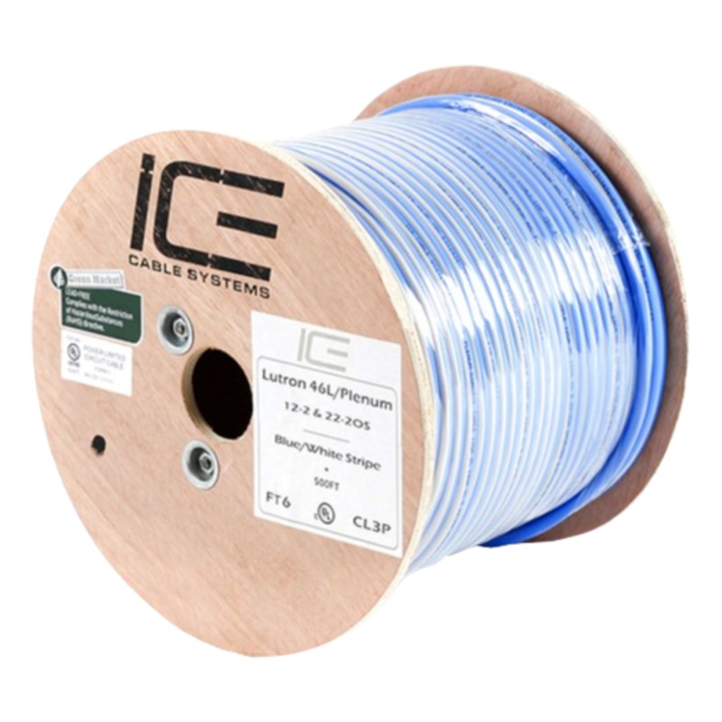 Ice Cable LUTRON46L/QSL/P/1000 Plenum 22-2+ 12-2 + 18-1 Lutron Cable – 1000ft Spool