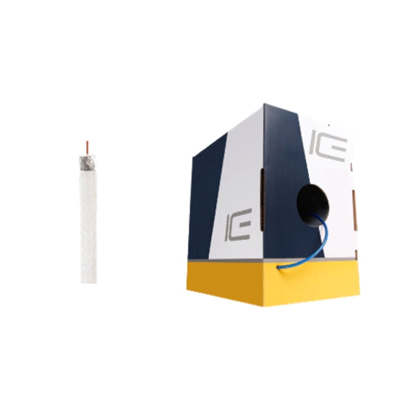 Ice Cable RG-6QS/CCS/BX/WHT/1K 18awg Coax CSS Cable – 1000ft Box (White)